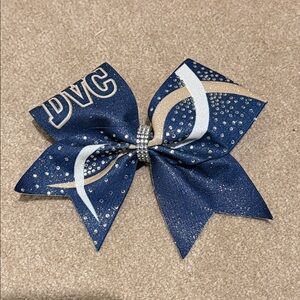 DVC Navy and Gold Hair Bow